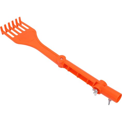 Râteau nettoyeur gouttière polyvalent ABS manche rotatif pour toit zones inaccessibles ramassage feuilles (1/5)