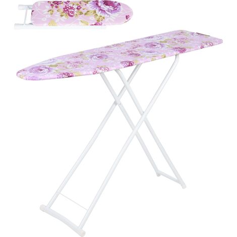 Planche à repasser – Pliable pour un usage domestique, 42 pouces, réglable en hauteur, 107 x 78 x 30 cm, avec des motifs exquis sur la surface de la planche. (1/5)
