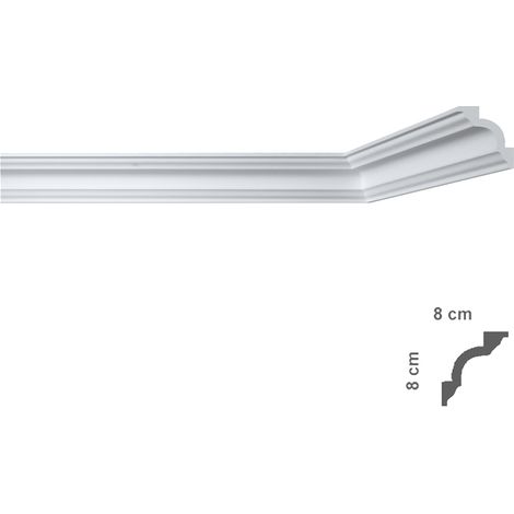 CORNICE DECORATIVA PER SOFFITTO mod. I780 - mm. 80x80- 50 pezzi  - BOVELACCI
