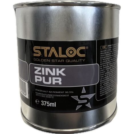Staloc Zink Kaltverzinkung, Rostschutz Grundierung Metallschutzlack, 375ml grau (1/5)