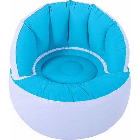 Canapé gonflable enveloppé de conception ergonomique, pliable et Portable pour l'extérieur, bleu ciel (1/5)