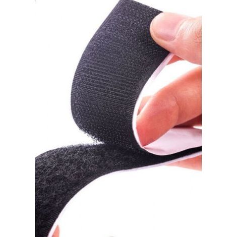 Velcro autoadesivo extra forte 10M, nastri biadesivi (nero) (1/4)