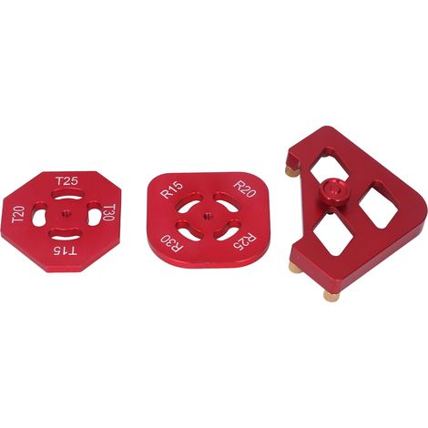 Gabarit de défonceuse en alliage d'aluminium pour angles arrondis, kit d'outils pour le travail du bois (1/5)