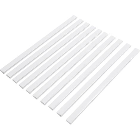 Kit de Cache-Fils Muraux, 10 Pièces, Chemin de Câbles en PVC (1/4)