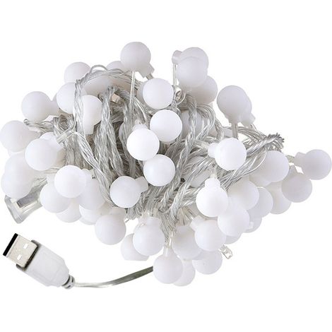 Guirlande lumineuse solaire LED Tent Lights Atmosphere Lights USB Petite guirlande lumineuse 10M 80LED (1/5)