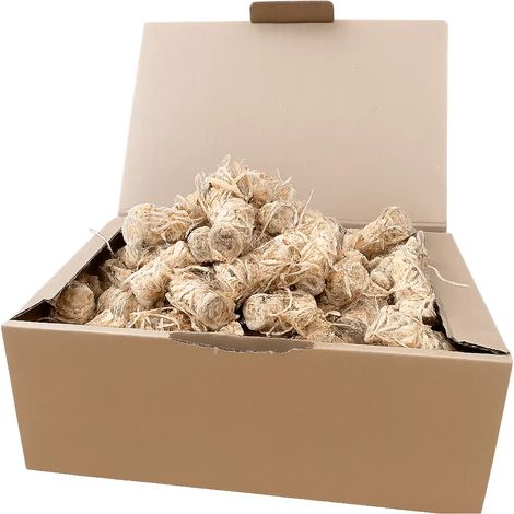 J'ENVOIE DU BOIS - Allume-feu Naturel Laine de Bois et Cire végétale - Boîte de 170 pièces - 2,2Kg - pour Poêle à Bois, Cheminée, Barbecue, Four à Pizza (1/3)