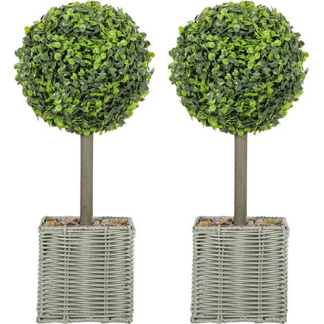 Kunstpflanzen 2er Set, UV-beständig, Indoor/Outdoor