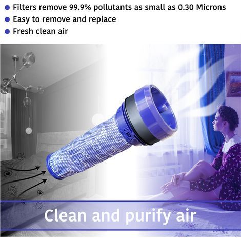 Paquete de 2 filtros para aspiradora Allotech compatibles con DYSON DC28 DC28C DC37 DC33C DC39 DC28C DC53, 92341301 (1/5)