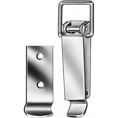 Chiusura a leva Inox con riscontro orizzontale 74 x 30 mm. - 1 pz.