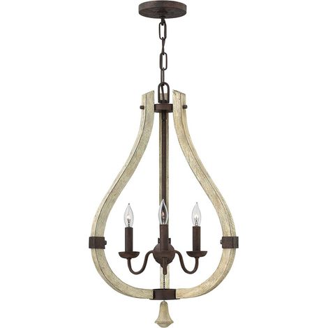 Elstead Middlefield - Kronleuchter 3 Light Iron Rust Finish, E14 (1/5)