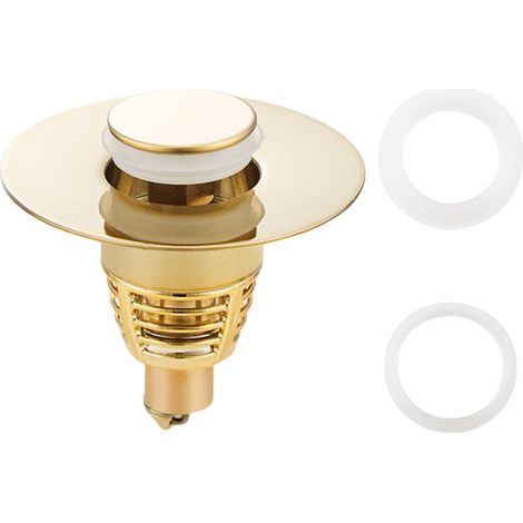 Bouchon vidange lavabo - 25 mm - 46 mm - laiton - pour bonde (1/5)