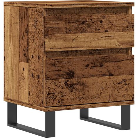 Maison Exclusive - Nachttisch Altholz-Optik 40x35x50 cm Holzwerks