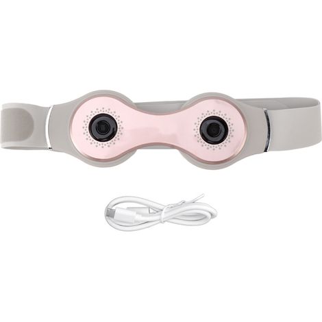 Ceinture chauffante infrarouge lointain pour ventre et taille, dispositif de soin physique avec massage vibrant, or rose, appareil électrique thermique. (1/5)