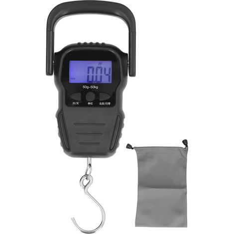 Angelwaage mit automatischer Verriegelungsfunktion 50 g–50 kg mit LCD-Anzeige für den Heim- und Outdoor-Einsatz (1/5)