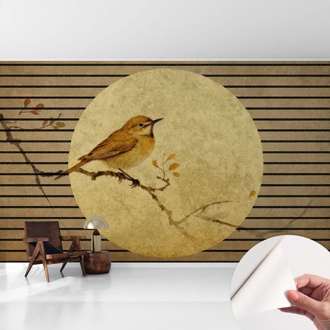 Selbstklebend Tapete modern - Wanddeko für Küche - Klebefolie Wand - luxus Look Vogelharmonie 416x254 cm (1/5)