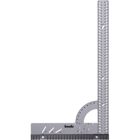 Squadra da carpentiere kwb 067450 500 mm lunghezza battuta rimovibile