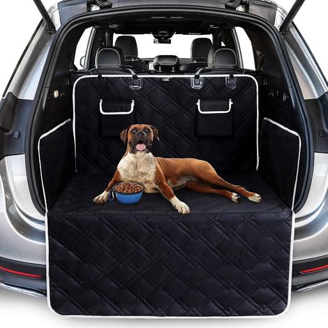 Protection intégrale pour coffre de voiture pour chien - Couverture de coffre résistante aux déchirures et imperméable avec protections latérales. Protège le coffre et le pare-chocs de la saleté, des (1/5)
