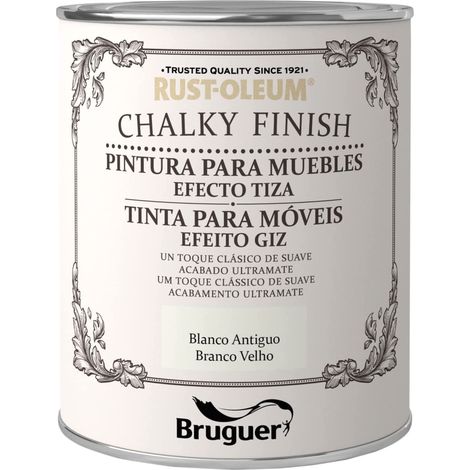 Amarto pintura para muebles Chalk Paint efecto tiza Blanco algodón 750 Ml