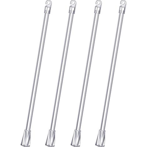 Poteau de Levage de Store Venitien, 4 Pcs 30 cm Tringles à Rideaux de Stores Vénitiens, Tige de Rotation pour Stores Vénitiens Enrouleur, Ouvre-Rideau, Ouvre-Fenêtre, Ouvre-Poteau de Fenêtre