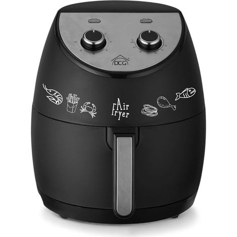 Friggitrice ad aria nera capacità cestello 4 lt con temperatura regolabile 1450 watt FR3508N
