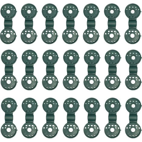 Lot de 50 clips de fixation verts pour brise vue Clips pour toile d'ombrage (1/5)