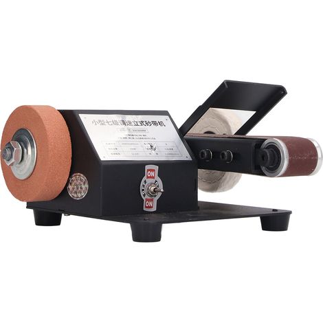 Elektrischer Bandschleifer für Metall- und Holzbearbeitung, Poliermaschine, Schärfgerät, Schleifmaschine, 110–240 V, EU-Stecker (1/5)