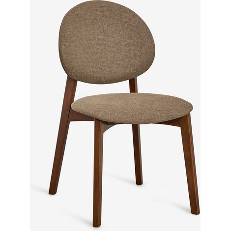 Silla de comedor en madera y tela Yamena SKLUM             