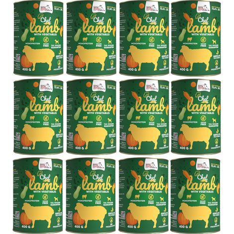 SYTA MICHA Agneau aux légumes Nourriture humide pour chien boîte 12x400g
