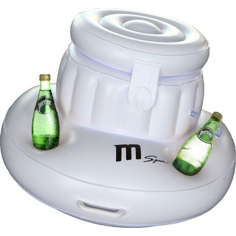 MSpa Bar Flotante Inflable Ice Box 6 Portavasos para Spa y Piscina