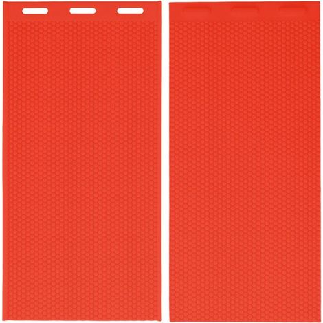 2 pieces 5.4mm Silicone Beeswax Mold Beeswax Foundation Press Mold Beekeeping Supplies 44x28cm Red