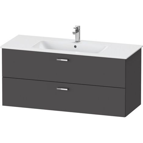 Duravit XBase meuble sous-lavabo mural L:120 cm avec 2 tiroirs, (1/4)