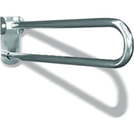 Maniglione barra ribaltabile con piastra lunga cm 80 inox lucido (1/3)