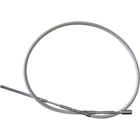 Geze – Flexible d'embrasure pour ferme-imposte OL90 à tringle rigide blanc RAL 9016 – Longueur 700 mm – Pour bois dur et teck
