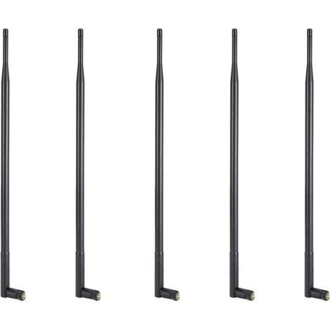 Antenne Wi-Fi 5X 12DBI, double bande 2,4G/5G, gain élevé, longue portée, avec connecteur RP-SMA pour réseau sans fil