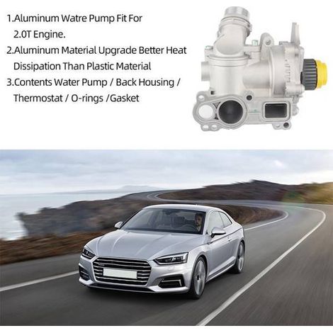 Die Teilenummern 06H121026BA und 06H121026DD sind für Wasserpumpenbaugruppen aus Aluminium für Volkswagen-Motoren geeignet. (1/4)