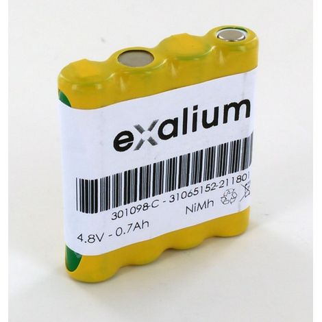 Batterie 4.8V NiMh pour Babyphone Philips CE0682, Tex Baby (-C) (301098)