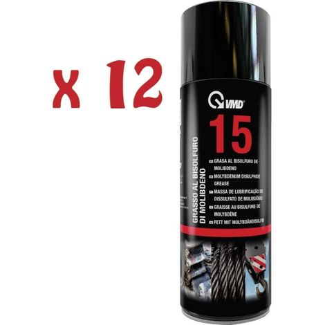 12 bombolette spray grasso al bisolfuro molibdeno alte basse temperature Vmd 15