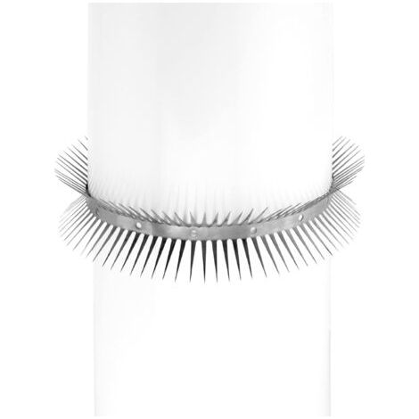 1 pièces Dispositif Anti-martres, Anti-martres fouines Chats, Acier Inoxydable 304, pour la Maison, la gouttière et l'arbre, 100 cm de Long, Peut être coupé