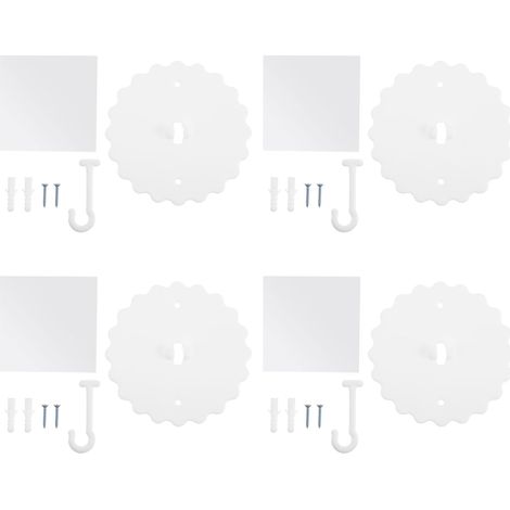 Lot de 1 crochet adhésif pour moustiquaires en plastique (1/5)
