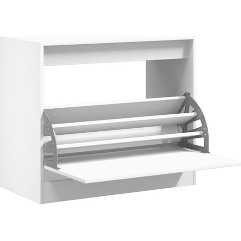 Maison Exclusive - Scarpiera Bianca 80x42x69 cm in Legno Multistrato