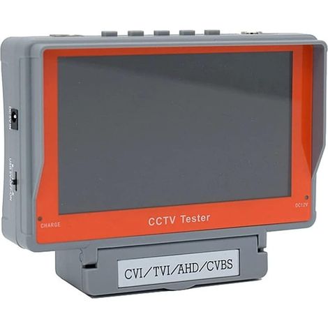 Testeur de caméra de sécurité CCTV Testeur de Moniteur CCTV HD 5 Pouces 4 en 1, testeur analogique, coaxial AHD TVI CVI, Test de câble for caméra de sécurité analogique 8MP, DC12V (1/4)