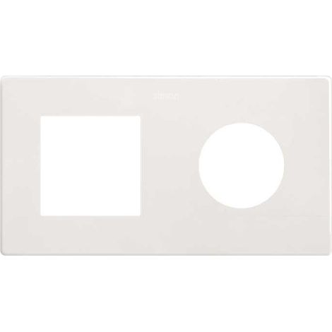 Encadrement composite Simon 270 pour 2 éléments avec esthétique minimaliste blanc mat (1/5)