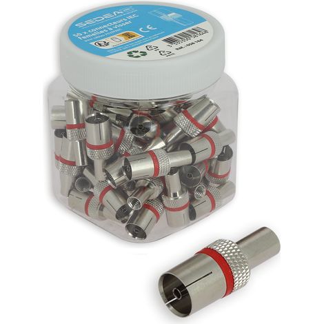 Boîte de 50 connecteurs IEC femelles à visser pour câbles 25V/PAtC (1/3)