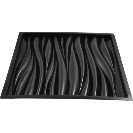 Moule pour brique décorative en ciment, motif ondulé, 54 cm, outil de création de pierre culturelle colorée, modèle Mold-26 (grande taille). (1/5)