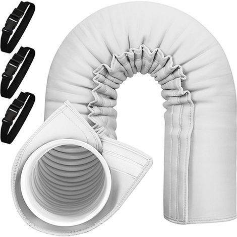 Funda aislante portátil para manguera de aire acondicionado, de 59 x 20,5 pulgadas de grosor, para mangueras de escape de 5 y 5,9 pulgadas. (1/5)