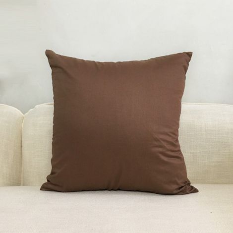 Housse De Coussin Extérieur Carrée - 45 x 45 cm - Polyester Enduit PU Imperméable - Pour Jardin Patio Balcon - Lot De 2 (1/3)