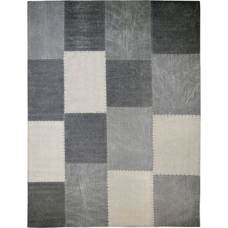 Tapis fait main 110 lyrical multicolore gris - 120 x 170 cm