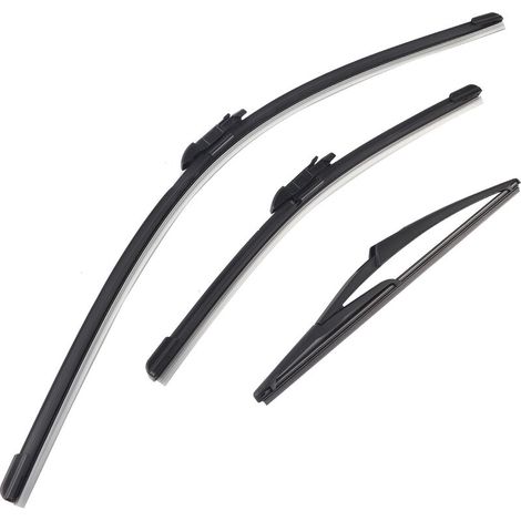 Lame d'essuie-glace de pare-brise avant arrière de voiture 24/16/12 pouces pour Vauxhall Corsa D 20062014 (1/5)