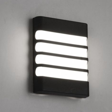 Luminaire mural extérieur étanche en plastique, LED basse consommation 6500K pour patio (1/5)