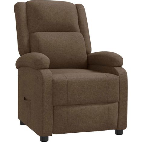 Relaxsessel Braun Stoff vidaXL